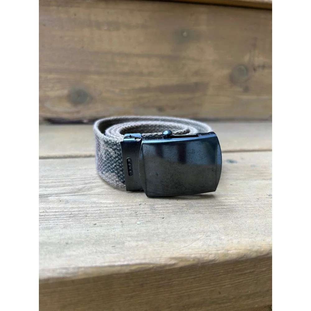 Tactical Canvas Adjustable Military Camo Web Belt Unisex Approx 35